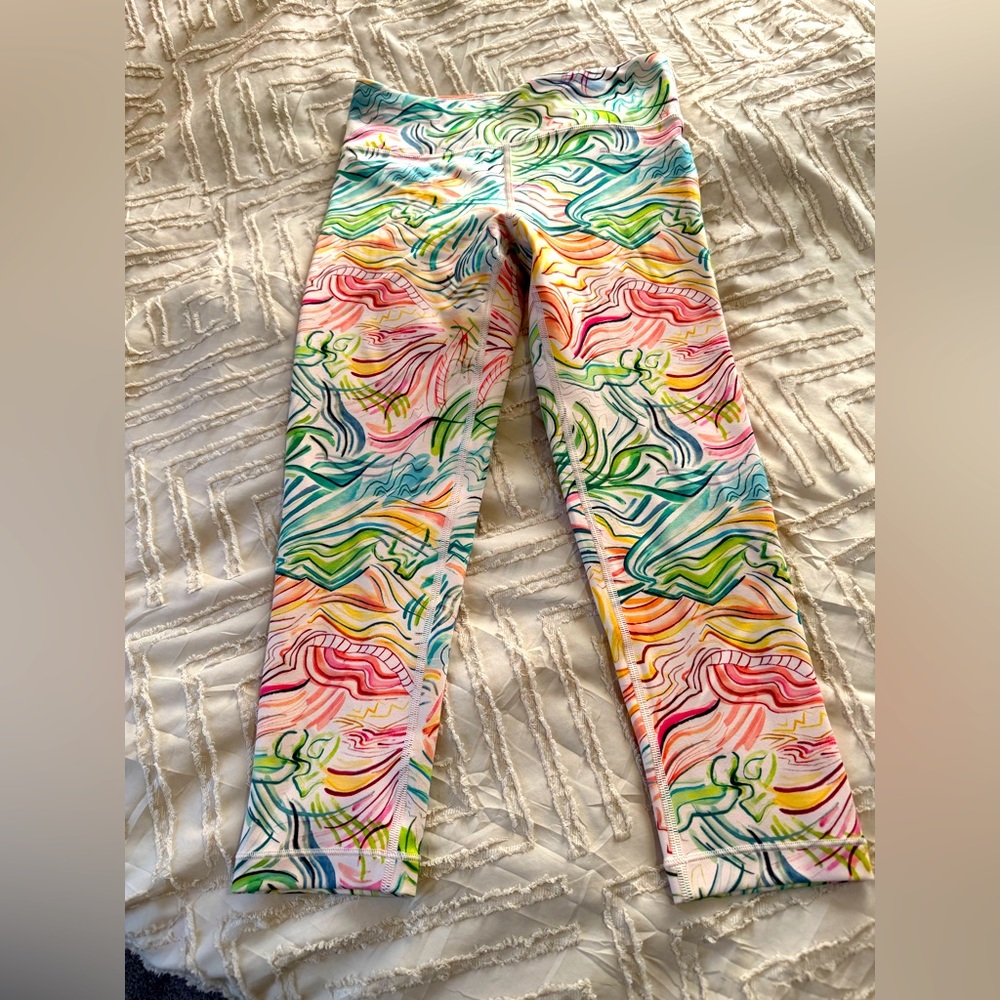 Athleta girl 3/4 chit chat pants size 12